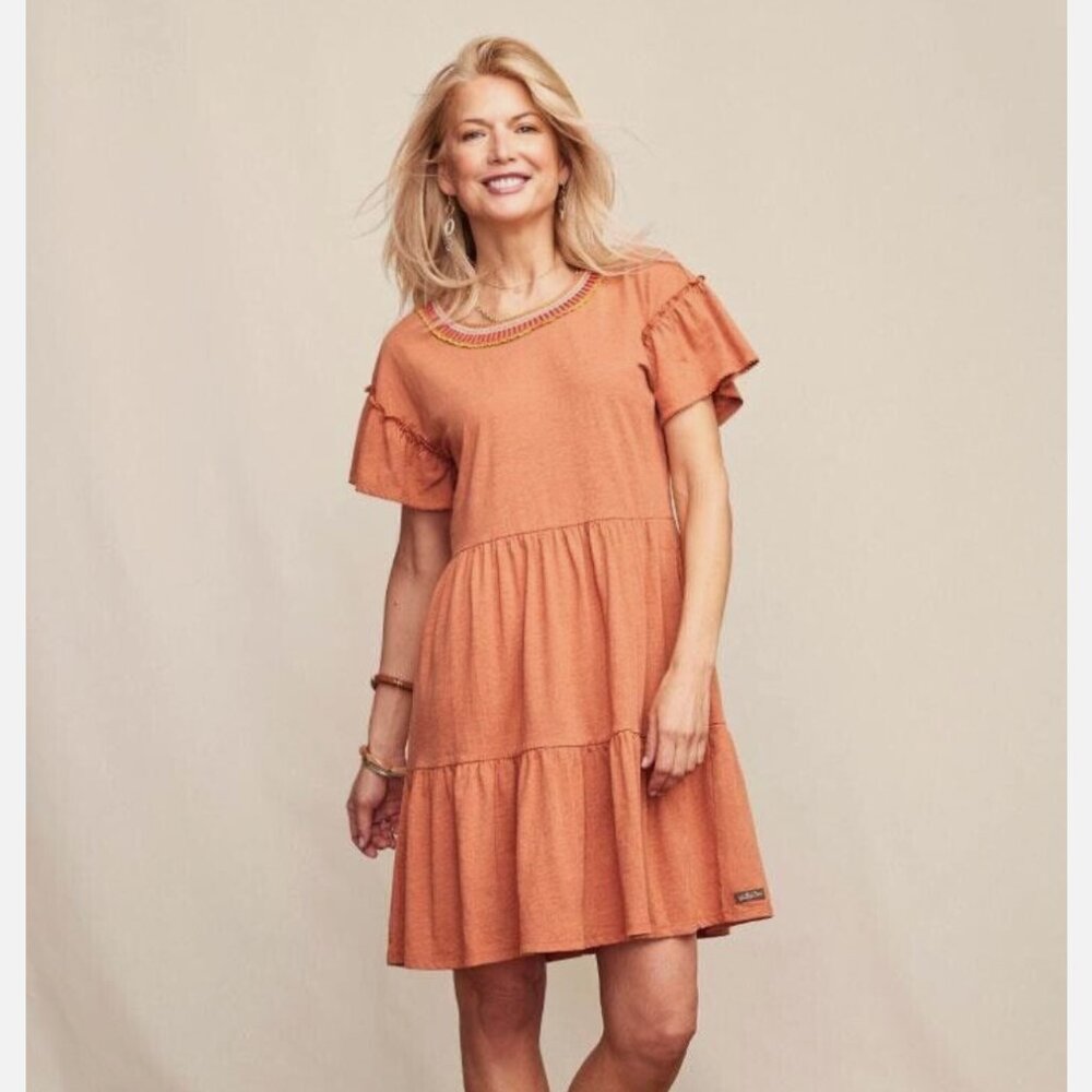Matilda Jane Heart to Heart Homeroom Tiered Knit Dress